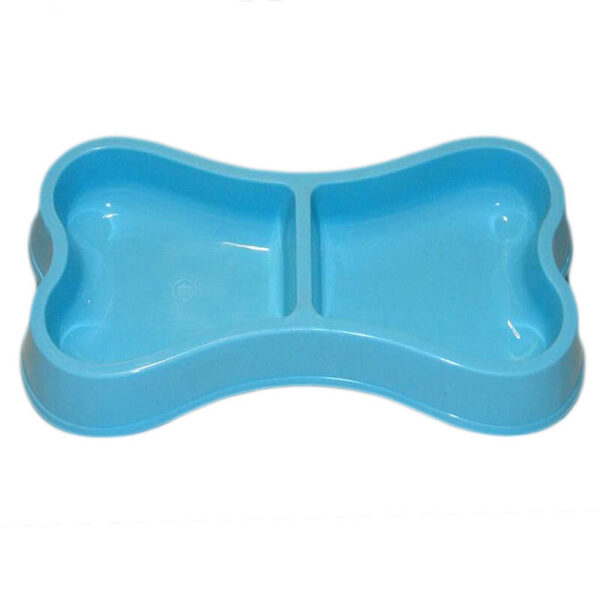 Castron dublu plastic cu forma os 2x0.3 l