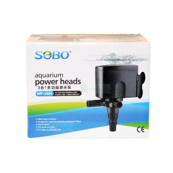 Cap filtru (pompa) apa acvariu SOBO WP-3880 2500L/h 35W