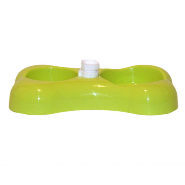 Castron plastic cu hranitor 0.3 l + adapator automat 0.2 l