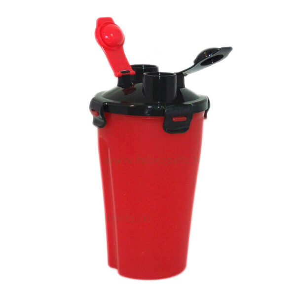 Bidon portabil plastic cu doua compartimente 2*0.6 l