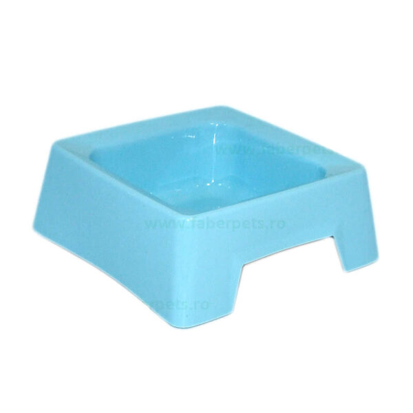 Castron plastic simplu patrat 0.45 l