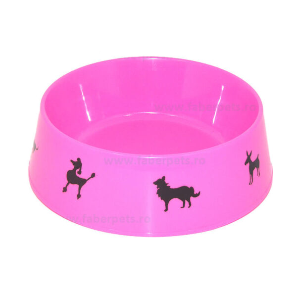 Castron plastic rotund simplu 1.5 l