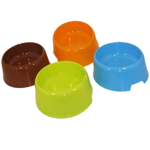 Castron plastic rotund simplu 0.45 l