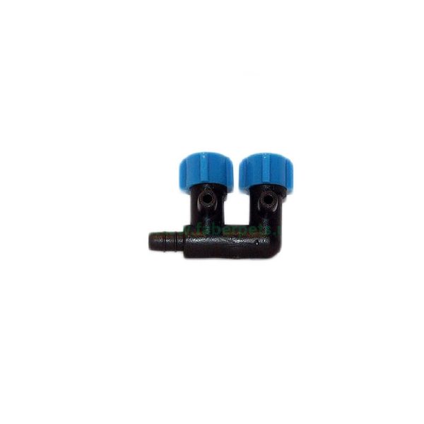 Distribuitor aer plastic cu 2 reglaje pentru acvariu 10/set