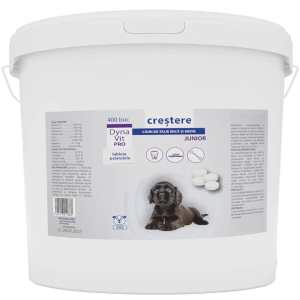 Dynavit-Pro Crestere pt caini junior de talie medie si mica 400*1,2g