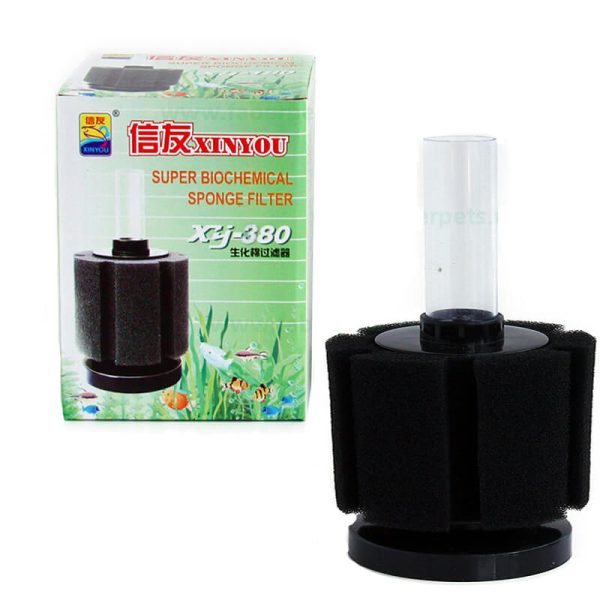 Filtru acvariu de burete cu talpa Ø12 XY-380
