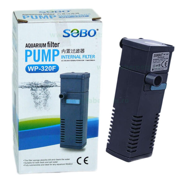 Filtru apa acvariu SOBO WP-320F 500L/h 5W