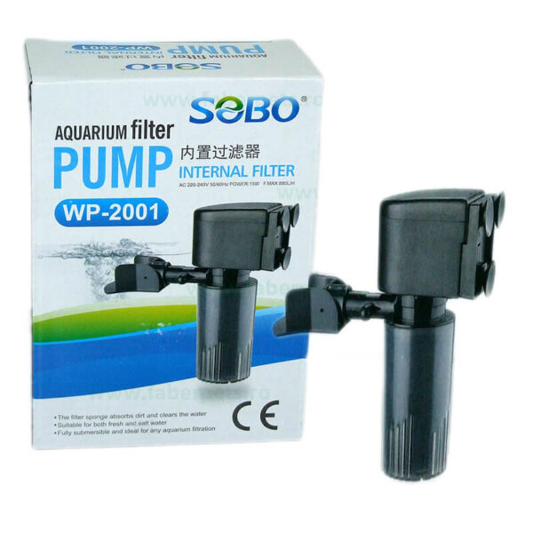 Filtru apa acvariu SOBO WP-2001 880L/h 15W
