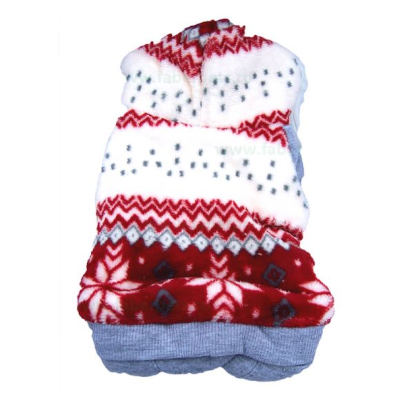 Overall bumbac cu gluga, imblanit S-22 cm, M-26 cm, L-30 cm
