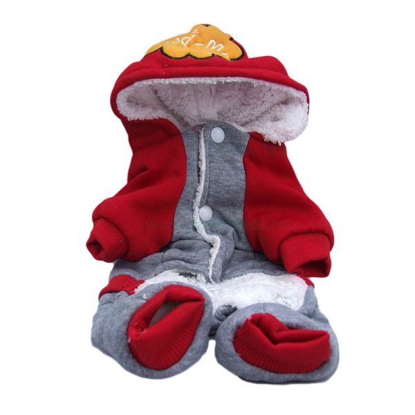 Overall bumbac cu gluga, imblanit S-22 cm