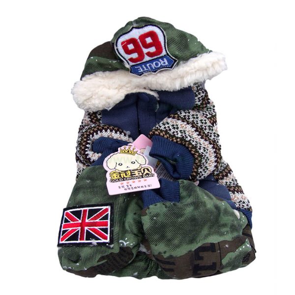 Overall bumbac cu gluga, imblanit S-26, M30 cm