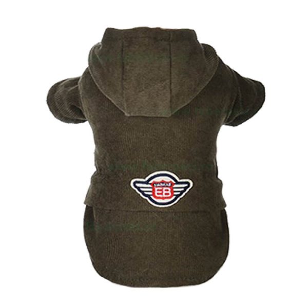 Haina bumbac kaki reiat captusita cu gluga XL - 16#