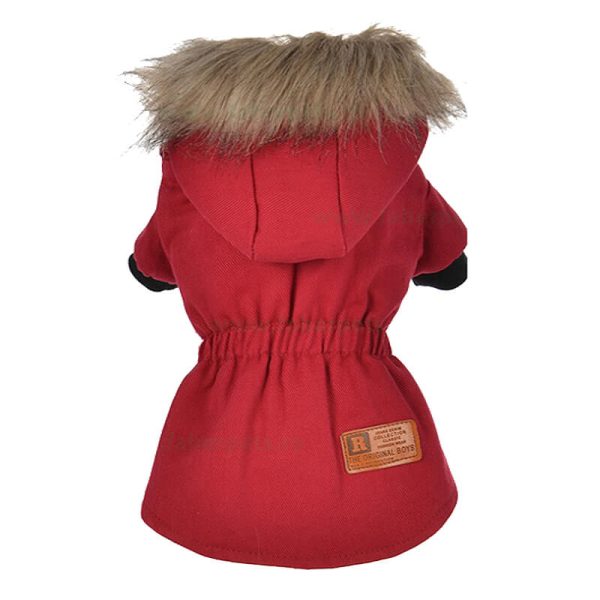 Haina bumbac captusita cu gluga S - 10# rosu