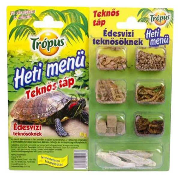 MENIU SAPTAMANAL ptr broscute, 10 g 10/set