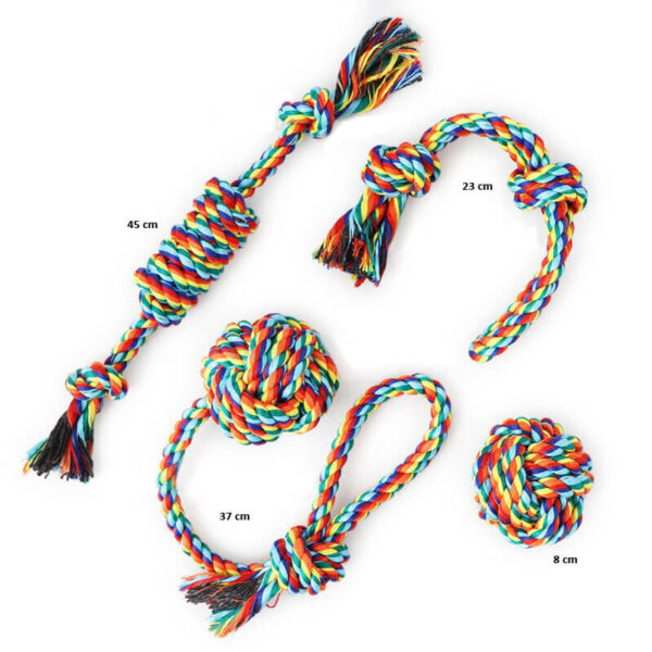 Set de jucarie din sfoara impletita 4/set