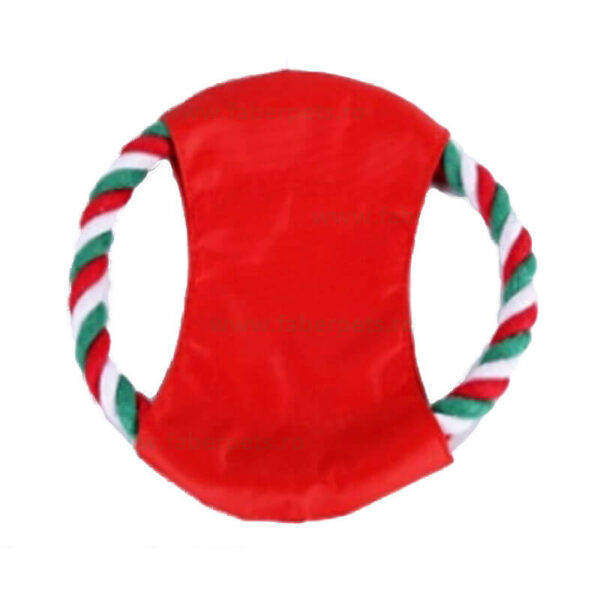 Jucarie inel din funie cu textil 19 cm