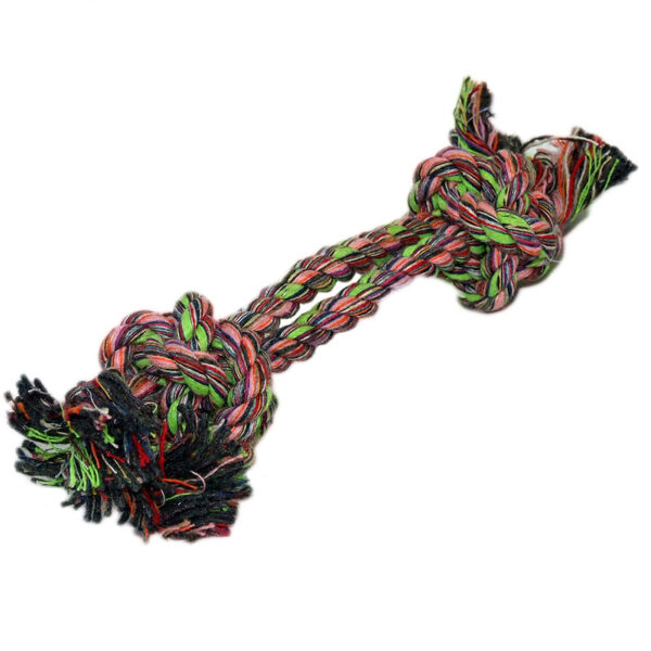 Jucarie funie innodata duble bumbac 23 cm
