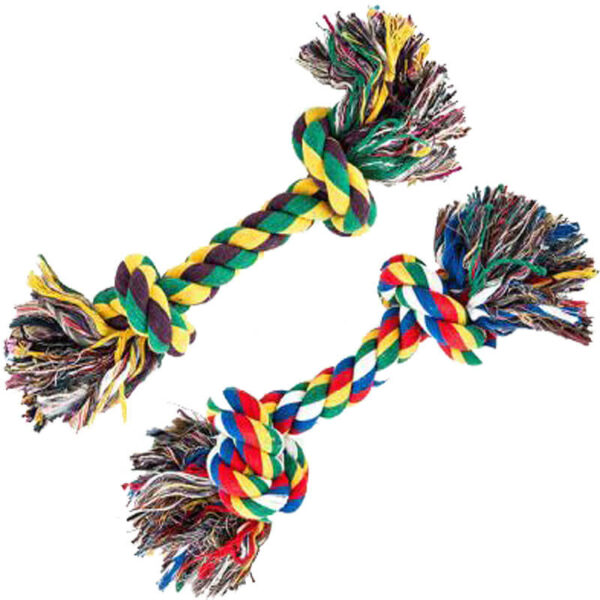 Jucarie sfoara colorata bumbac 2*28 cm