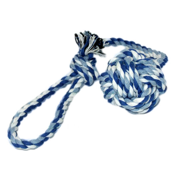 Jucarie minge sfoara cu maner 35 cm