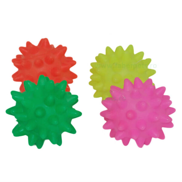 Jucarie pisici minge cu tepi 6 cm