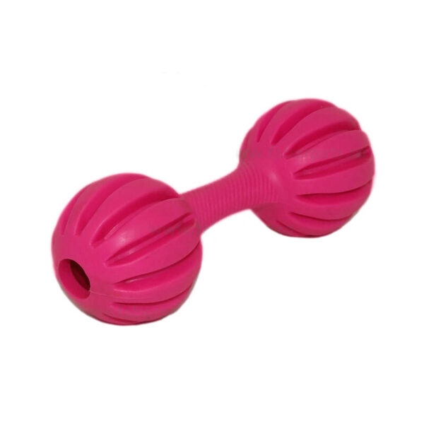 Jucarie haltera cu gravuri și clopoțel 15 cm