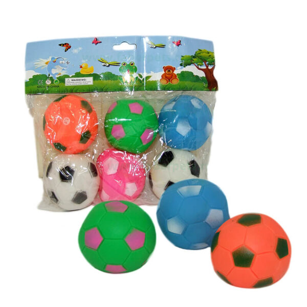 Jucarie minge colorata cu sunet 7 cm