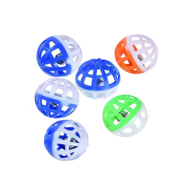 Jucarie pisici sfera cu clopotel 4 cm