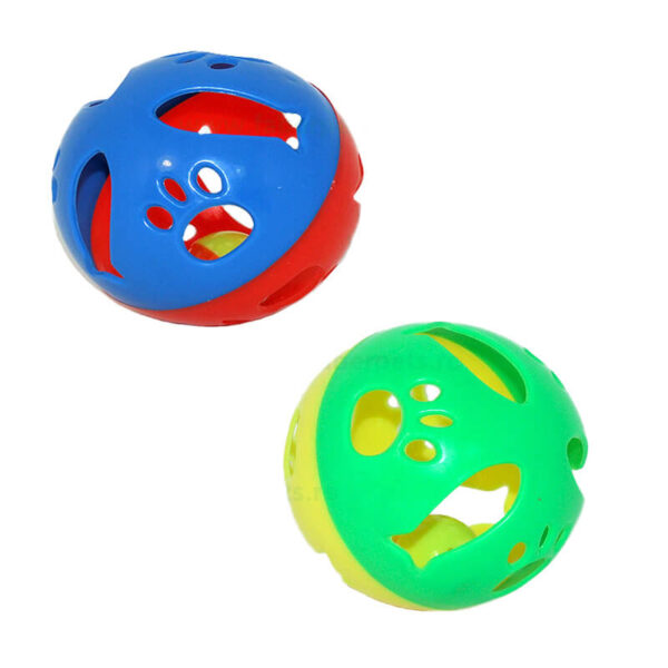 Jucarie pisici sfera cu bila 10 cm