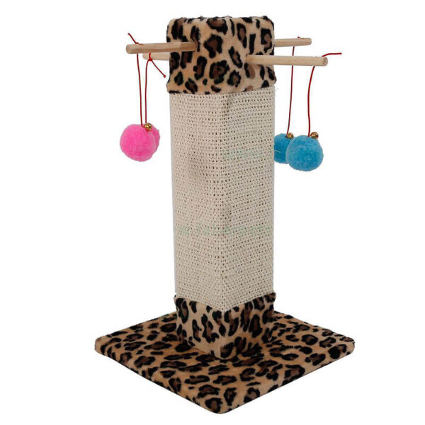 Ansamblu de joaca pisici turn cu 4 brate 30*30*50 cm leopard