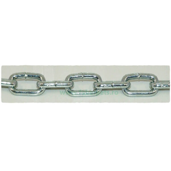 Lant curte cu inel si carabina 5 mm x 300 cm
