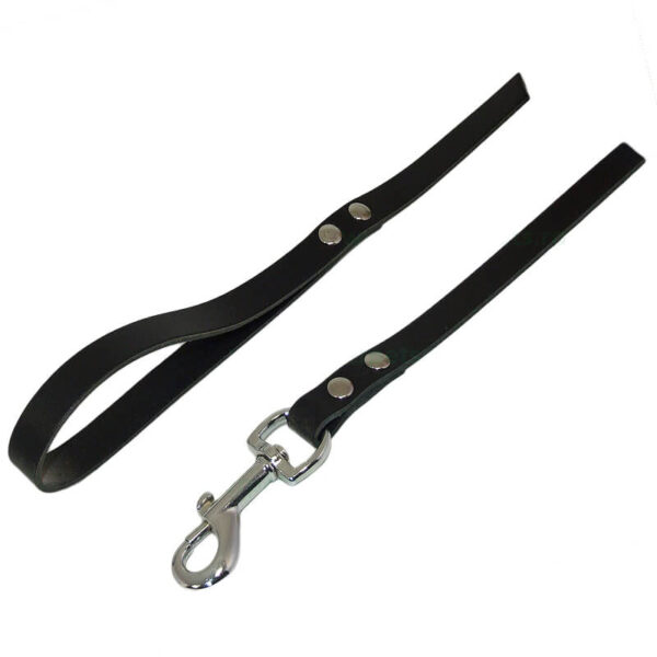 Lesa piele nr. 2 negru 12 mm/110 cm