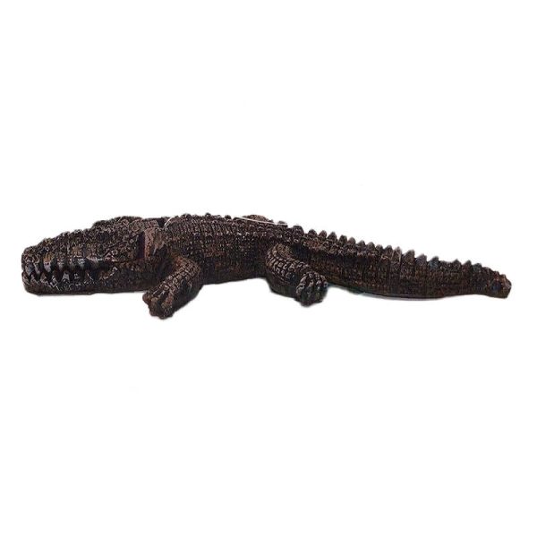 Ornament acvariu crocodil mare cascator 23 cm