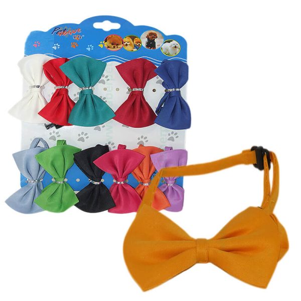 Papion pentru caini in diverse culori 11 cm 12 /set