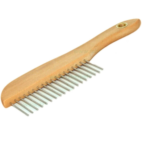 Pieptan lemn simplu cu dinte rar 4*22 cm