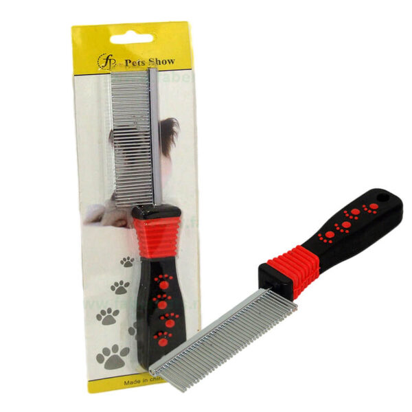Pieptan metalic cu dinti densi 22 cm