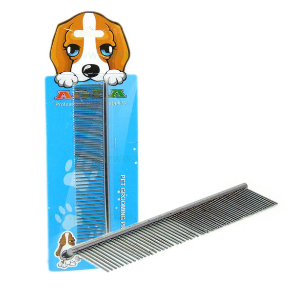 Pieptan metalic fara maner cu dinte (4 cm) variabil 19 cm