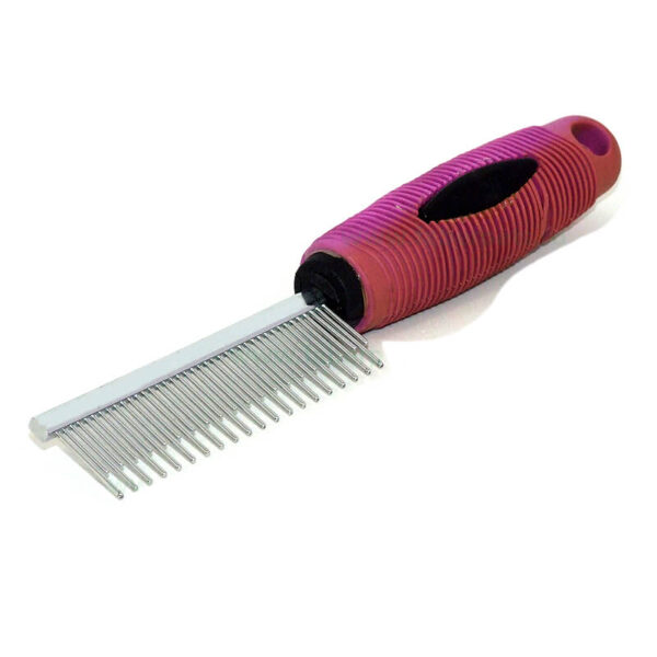 Pieptan metalic dinți alternant 21 cm