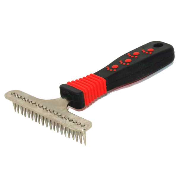 Pieptan (grebla) mare cu maner decorat 11 cm