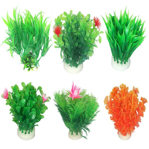 Plante artificiale acvariu stufos 5"H - 12 cm 4/set