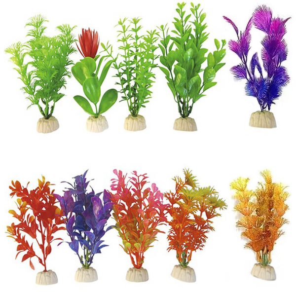 Plante artificiale acvariu 4" - 11 cm 10/set