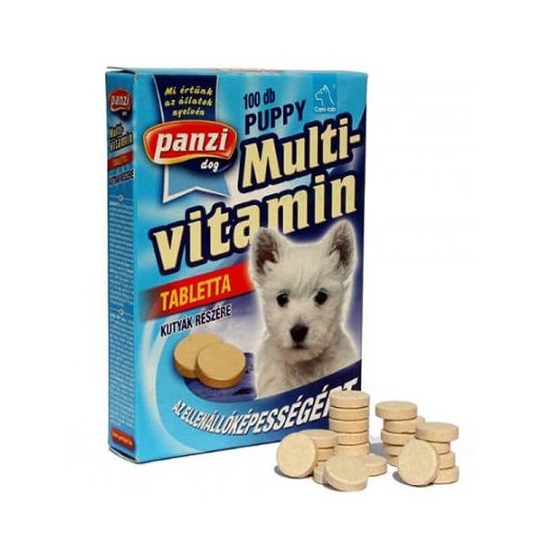 Tablete multivitamine cu calciu pentru caini junior
