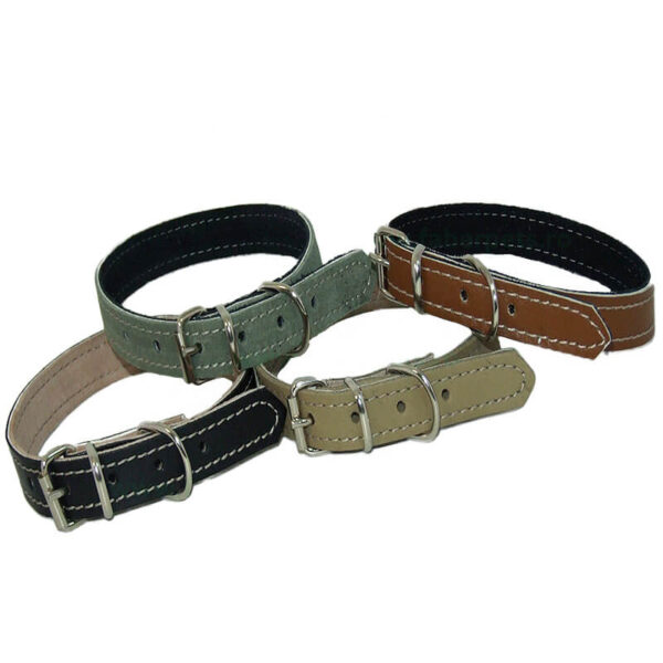 Zgarda piele natur color 2x55 cm