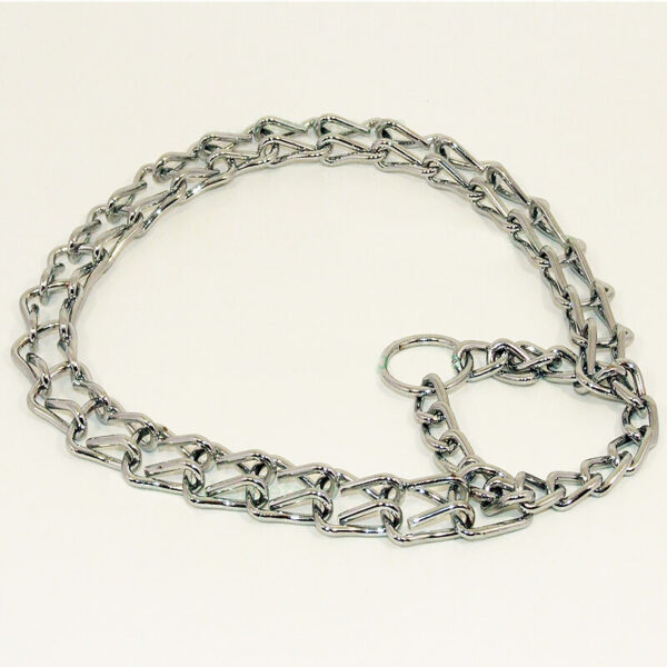 Zgarda strangulanta metalica cu zale patrate 2,5x(380-470) mm
