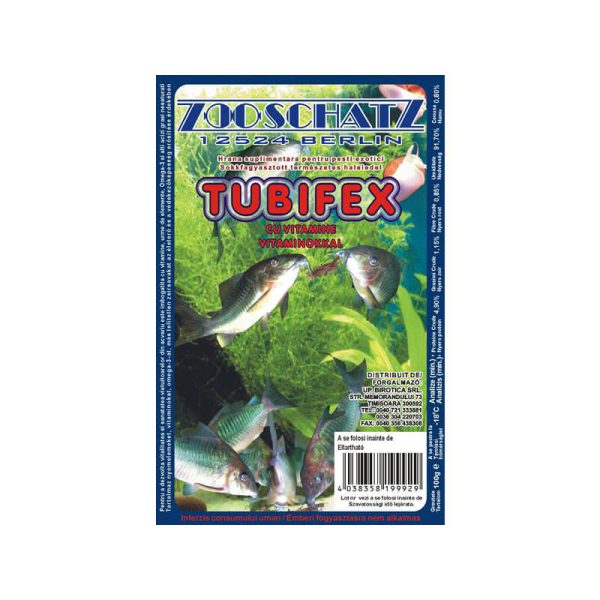 Tubifex cu vitamine congelata 100g 6/set