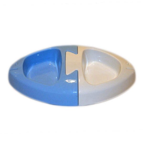 Castron dublu plastic cu forma de peste 0.5 l