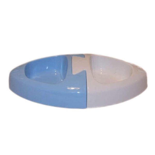Castron dublu plastic cu forma de peste 0.5 l