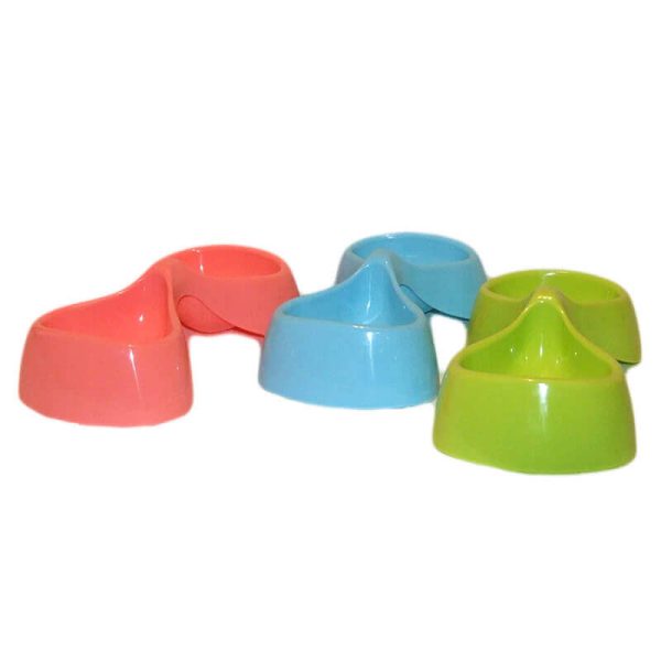 Castron dublu plastic cu forma picaturi 2x0.4 l