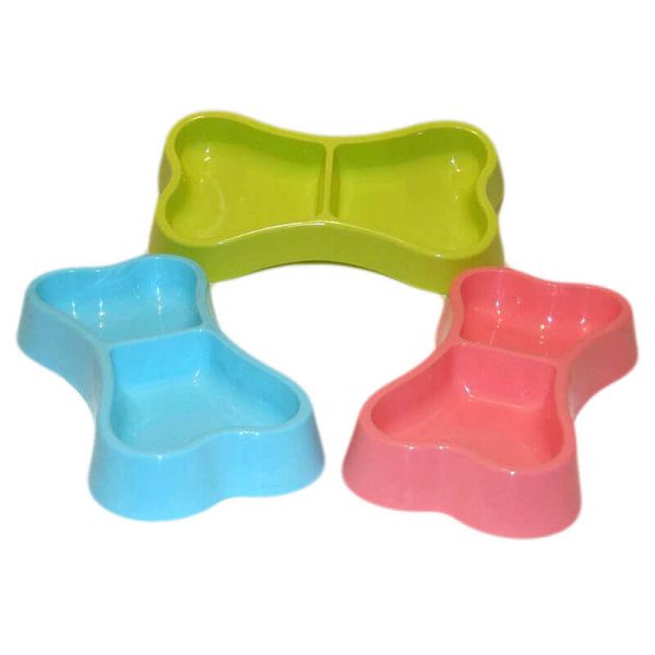 Castron dublu plastic cu forma os 2x0.2 l