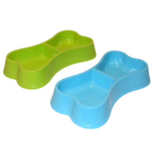 Castron dublu plastic cu forma os 2x0.3 l