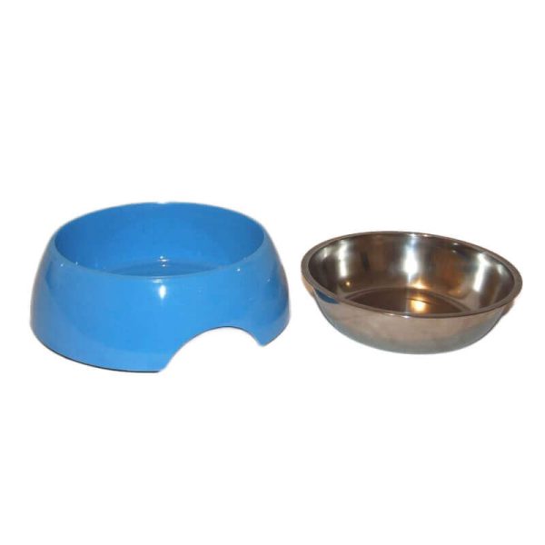 Castron inox si plastic simplu 0.7 l